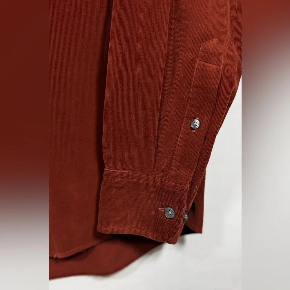 J. Crew Rich Orange Corduroy Shirt